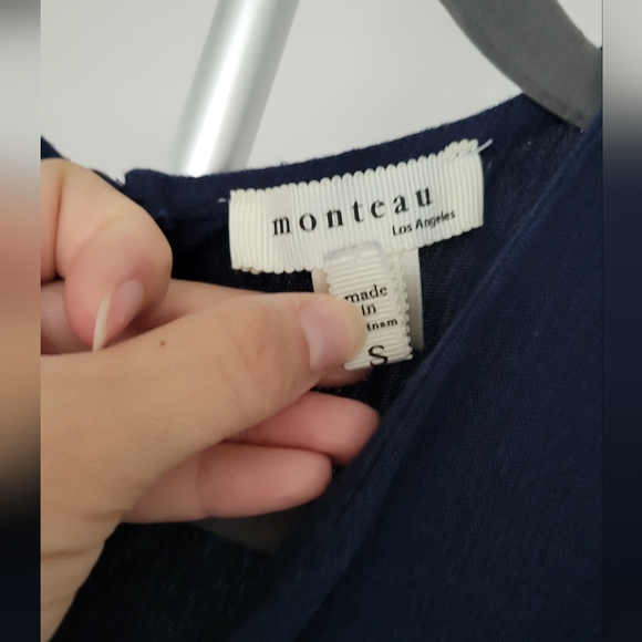 Navy Chic Dress with Belt - Picture 3 of 3